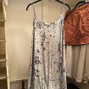 Crushed velvet dress